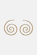 Haylee Spiral Gold Earrings