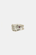 Clinging Ring with Lab Rubies