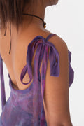 Hand-Dyed Dress in Deep Purple