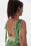 Hand-Dyed Dress in Green