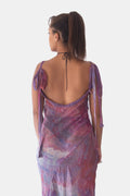 Hand-Dyed Dress in Purple